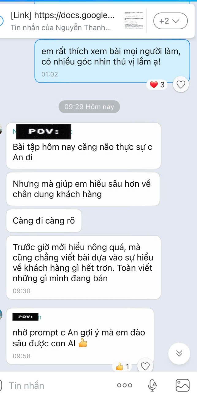 Feedback khoá Beta