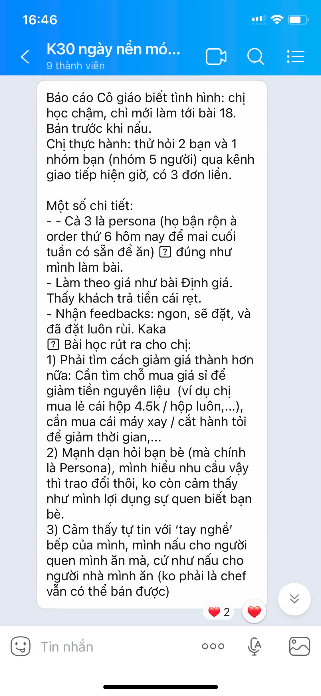 Feedback học viên khoá Beta